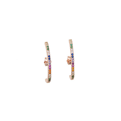 RAINBOW BAR STUD EARRING