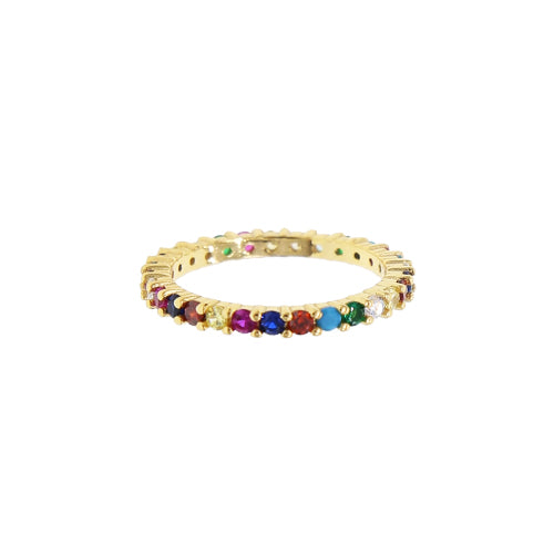 PRINCESS RAINBOW RING GOLD SMALL