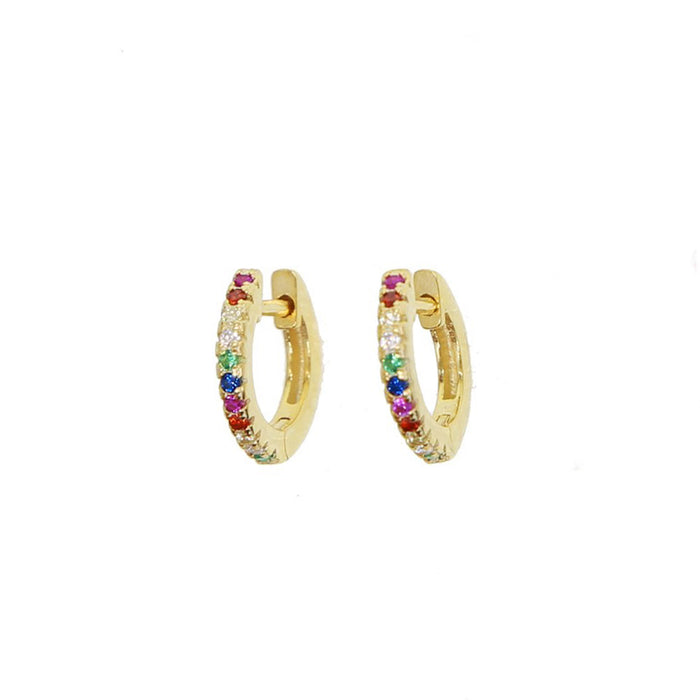 TINY RAINBOW HOOPS