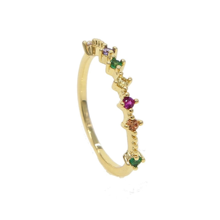 PINK GREEN RING GOLD