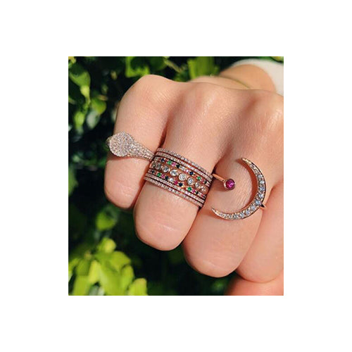 PRINCESS RAINBOW RING GOLD MINI
