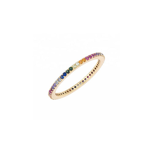 PRINCESS RAINBOW RING GOLD MINI